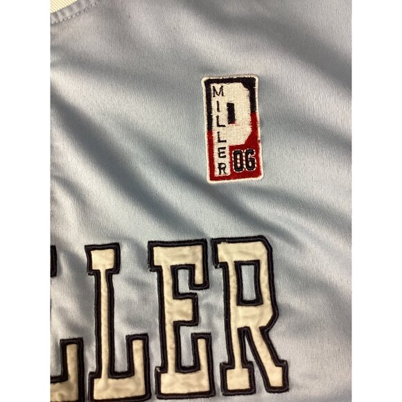 P. Miller 06 Baseball Embroidered Jersey Shirt*2XL*Blue & Navy Athletic Wear*EUC - Picture 3 of 8